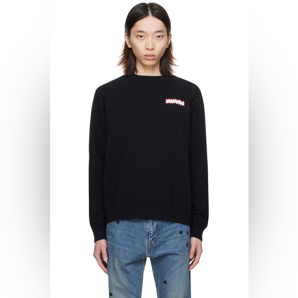 UNDERCOVER
Black Printed Sweatshirt  size 4 =XL